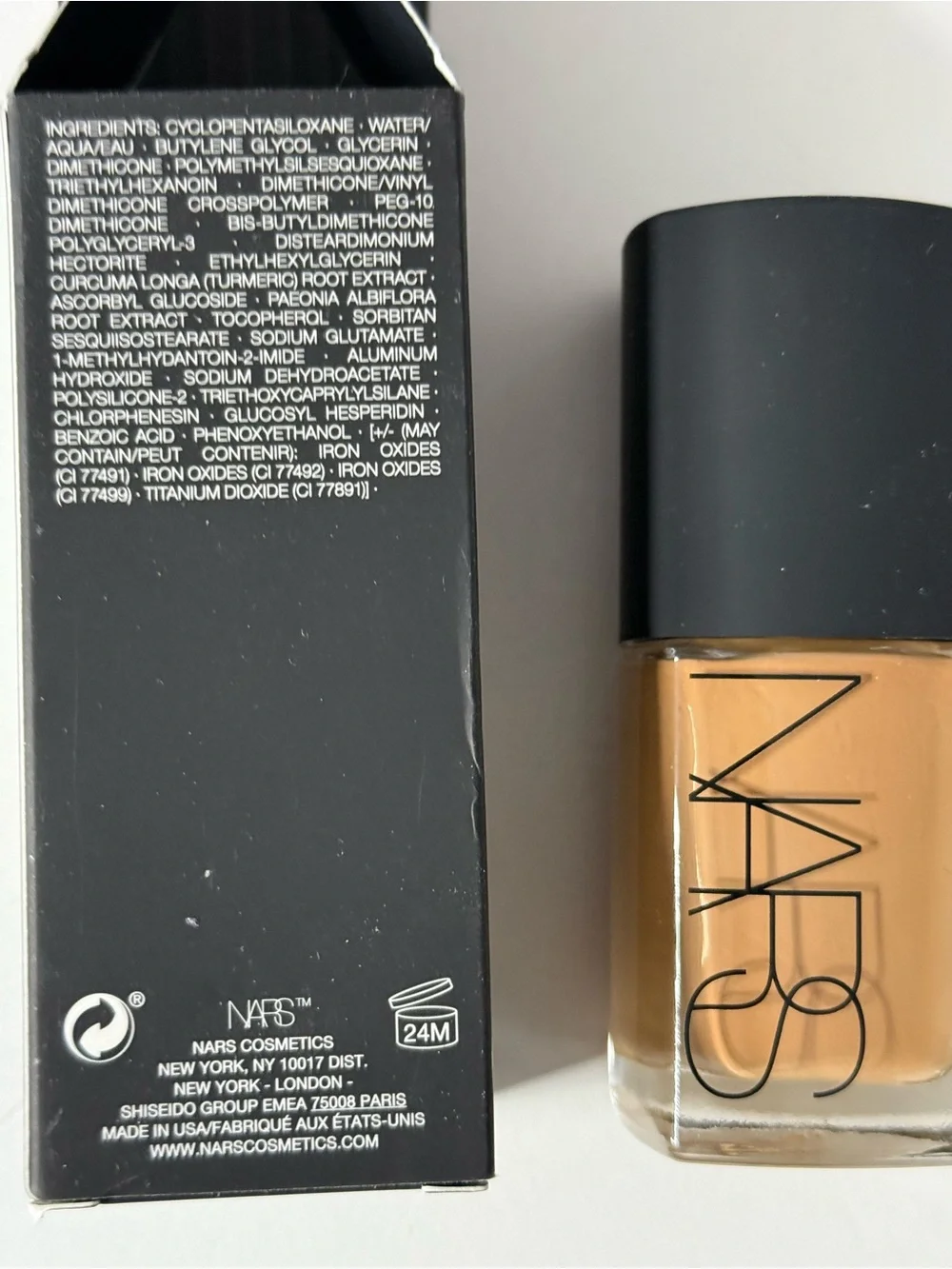 NARS Sheer Glow Foundation — Bahia (Medium/Dark, Warm Tan)